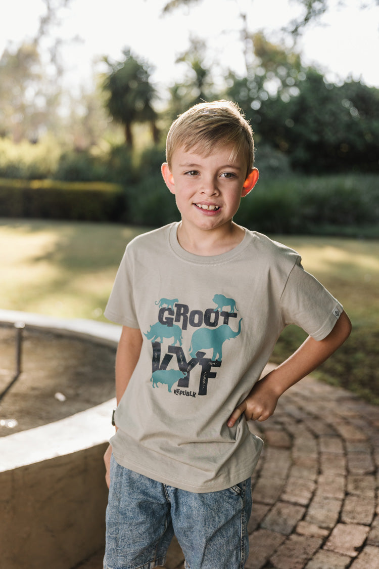 Groot Vyf T-shirt - Stone (Kids)